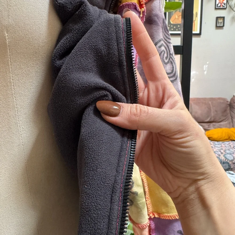 Multi-colored Patchwork Zip-Up Jacket - Picture 9 of 9
